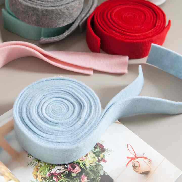 ウールロールリボン 5cm(5m)［6色］