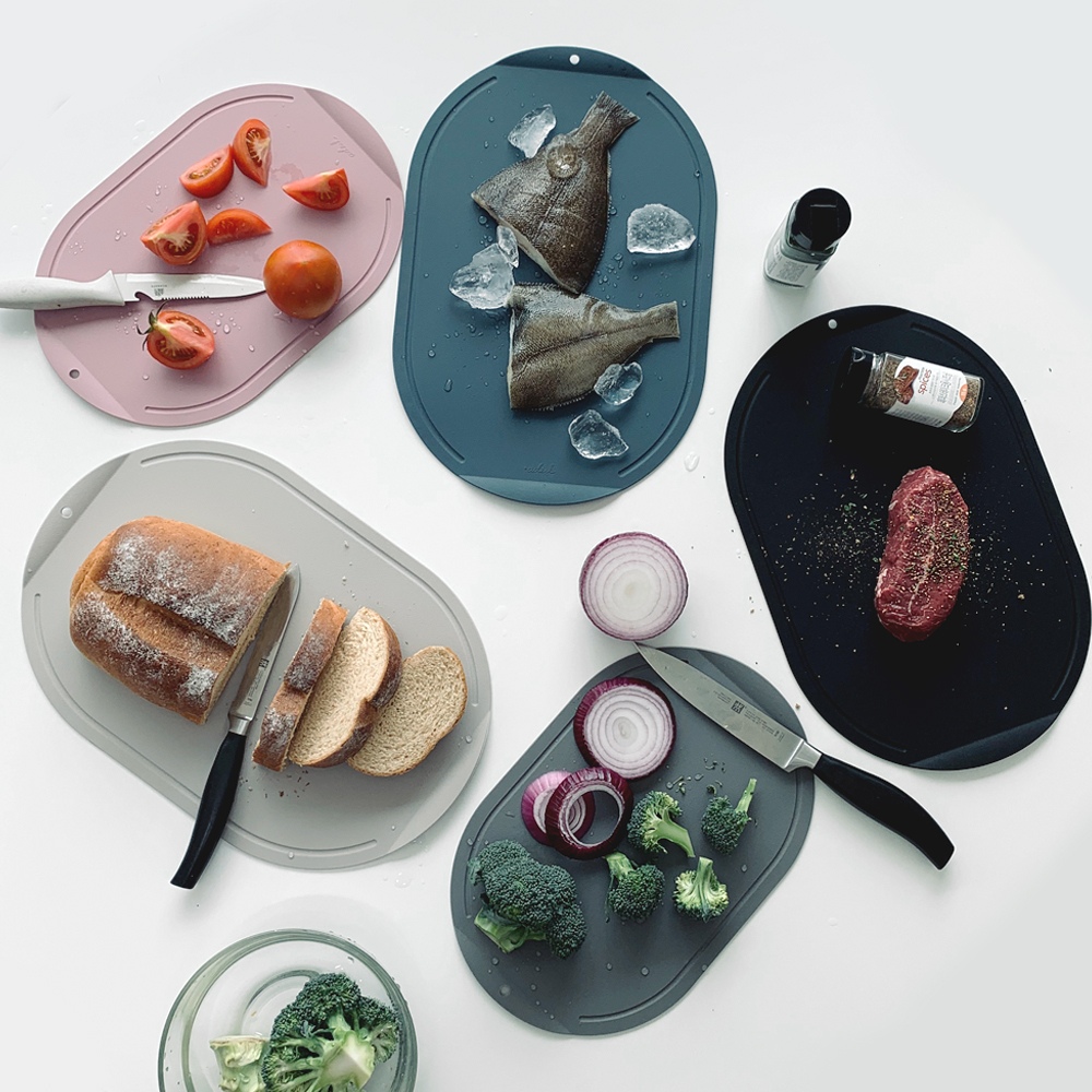 에이드엘 일립스 이유식 항균 도마 (2size/4color)