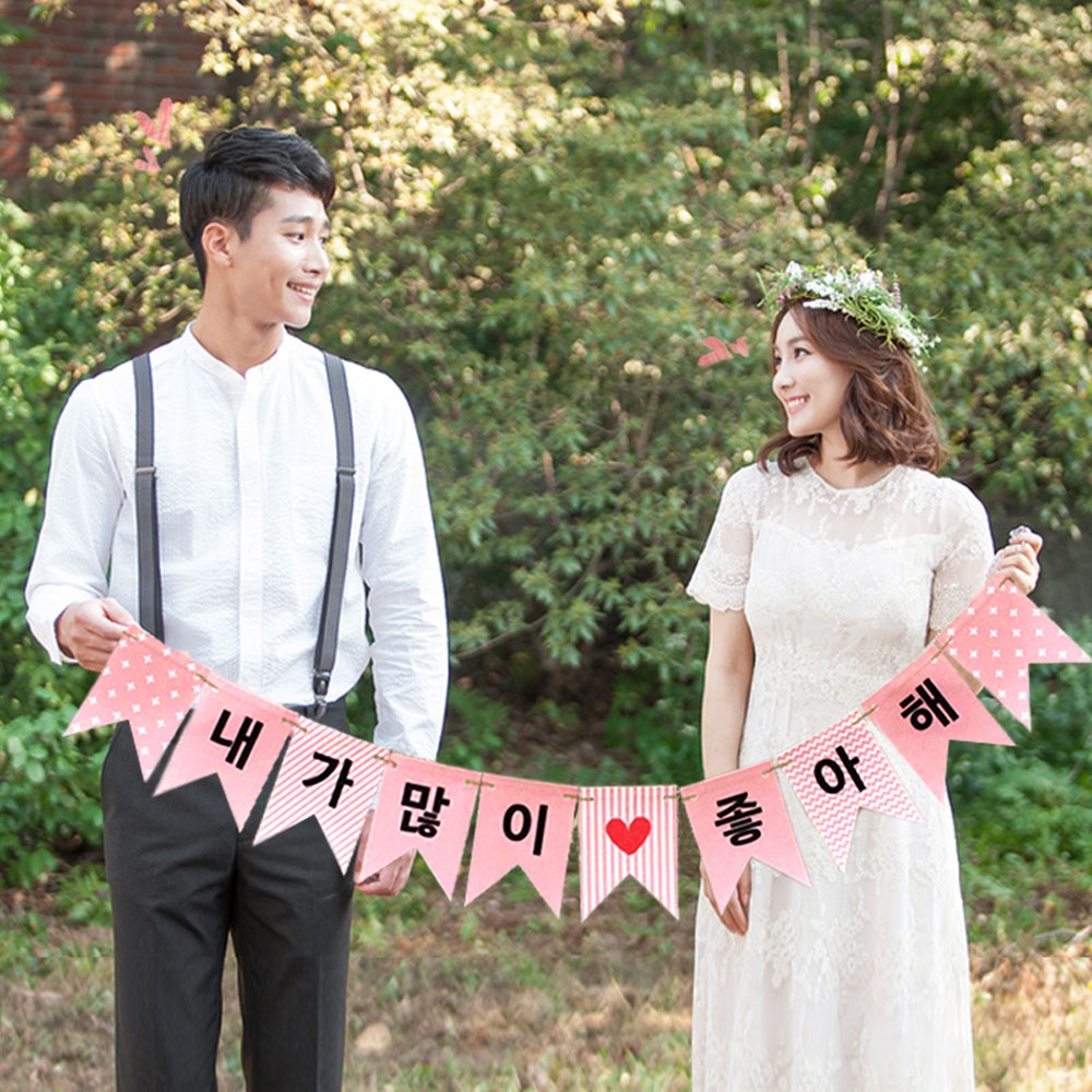 더원스토리 크리스마스 가랜드 좋아해 트리 장식 홈 파티 이벤트 소품