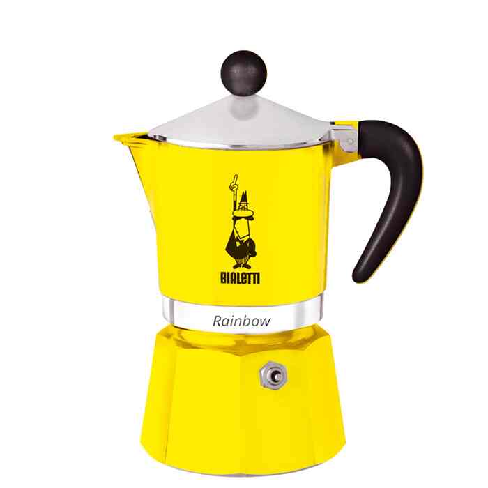 火式エスプレッソメーカー モカカップレインボー レインボー 3カップ用