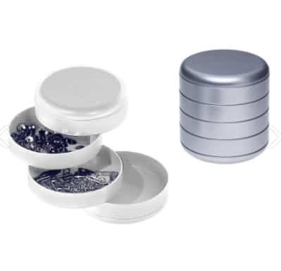 MULTIPLOR マルチプラー 回転式 小物入れ シルバー