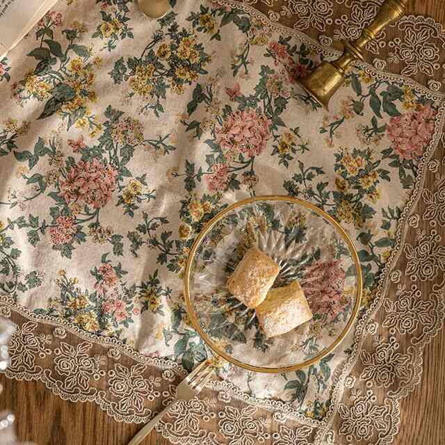 コーデリア リネン レース ランチョンマット［2サイズ］