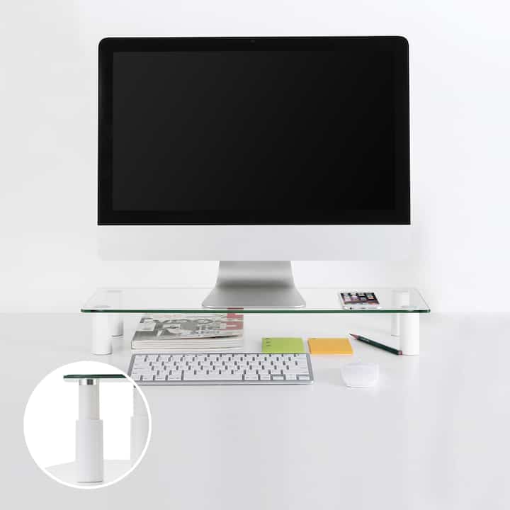 モニタースタンド 高さ調節 便利 モダン パソコン用品