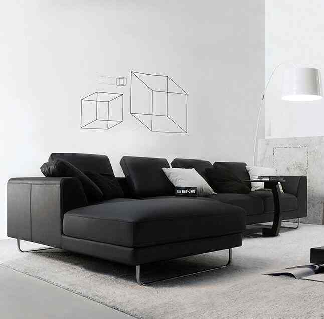 Adam 天然皮革 ソファ カウチ型［10色・6種］