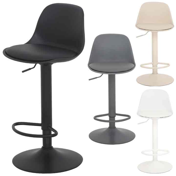 A121 足掛け付き アイランドダイニングチェア［6色］