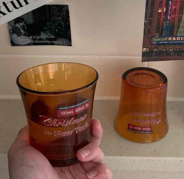 クリスマス イン ニューヨーク グラス コップ