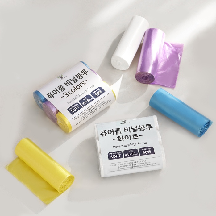 1+1 퓨어롤 비닐봉투 2개 (90매X2 총180매) 가격 추이 네이쳐리빙 1+1 퓨어롤 비닐봉투 2개 (90매X2 총180매) - 최저가 8,415원