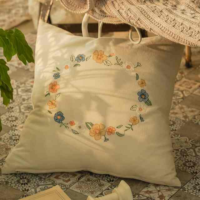 ビンテージブルー クッションカバー［4種］