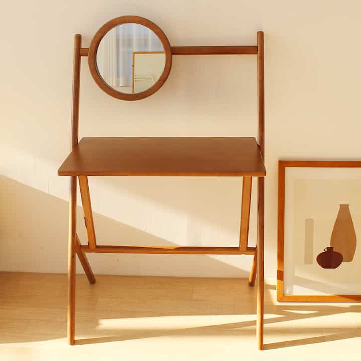 Mooi 無垢材ドレッサー ミラーセット