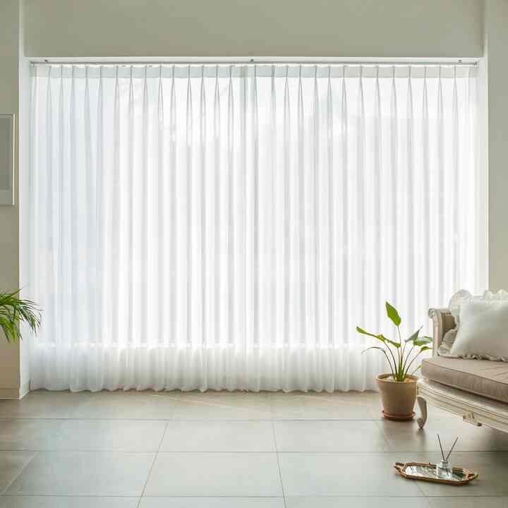 シフォンカーテン ホワイト