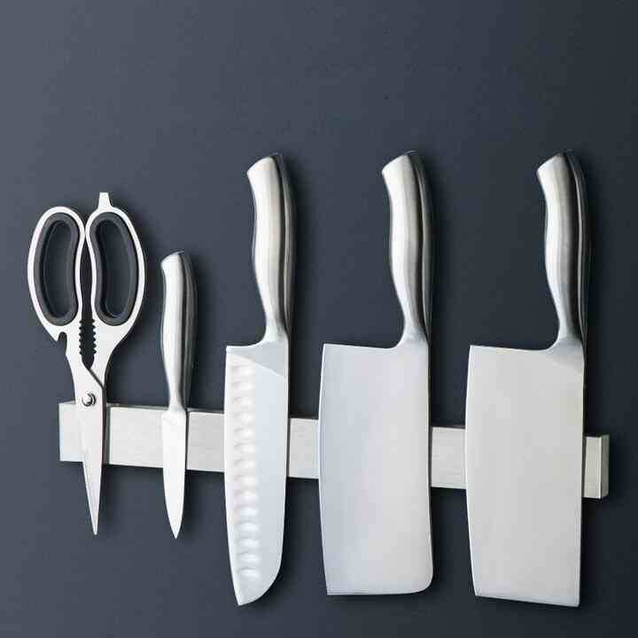 ステンレス304 マグネット式包丁ホルダー［3サイズ］