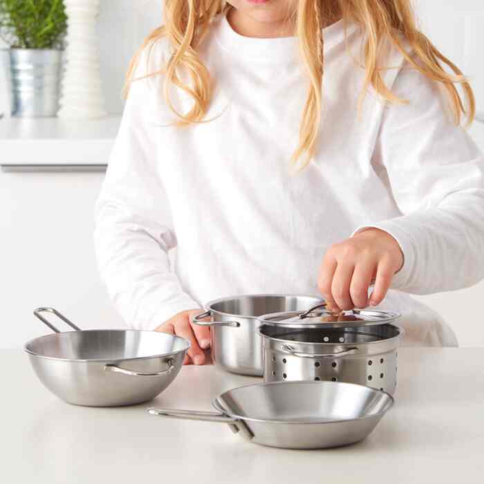 DUKTIG ドゥクティグ おもちゃの調理器具5点セット