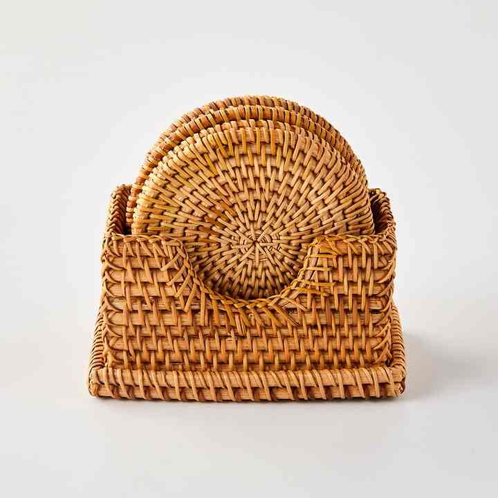 ラタンコースター 6枚セット