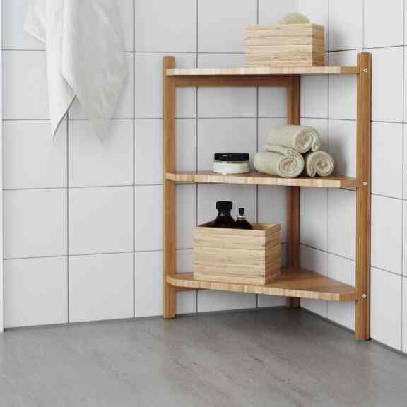 RÅGRUND ローグルンド 洗面台用シェルフ/コーナーシェルフ