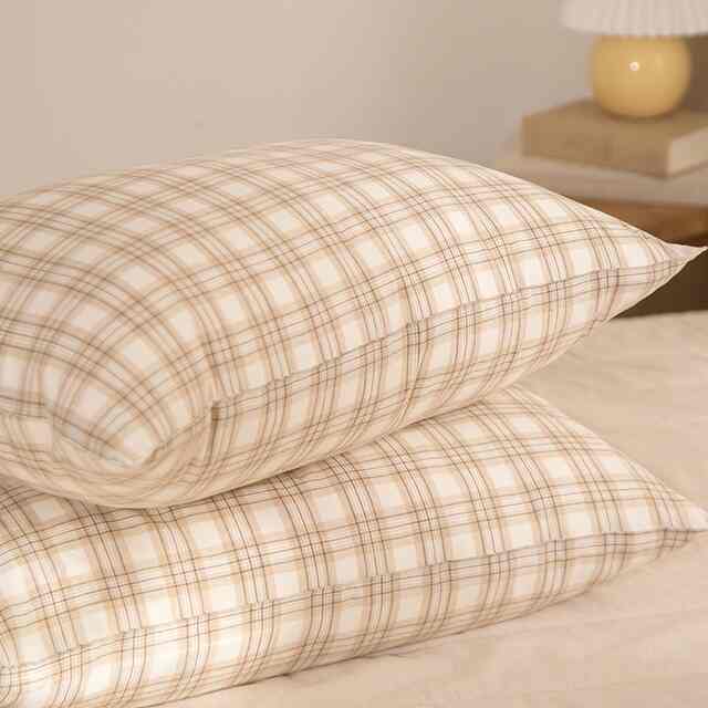 ディライト フラワー チェック 枕カバー
