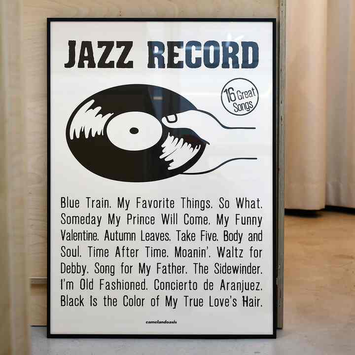 16 Great Songs ジャズ ポスター