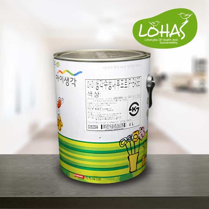 環境配慮型ペイント 水性 4L つや消し 壁紙用