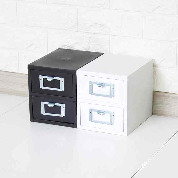 ミニチェスト 2段［2色］