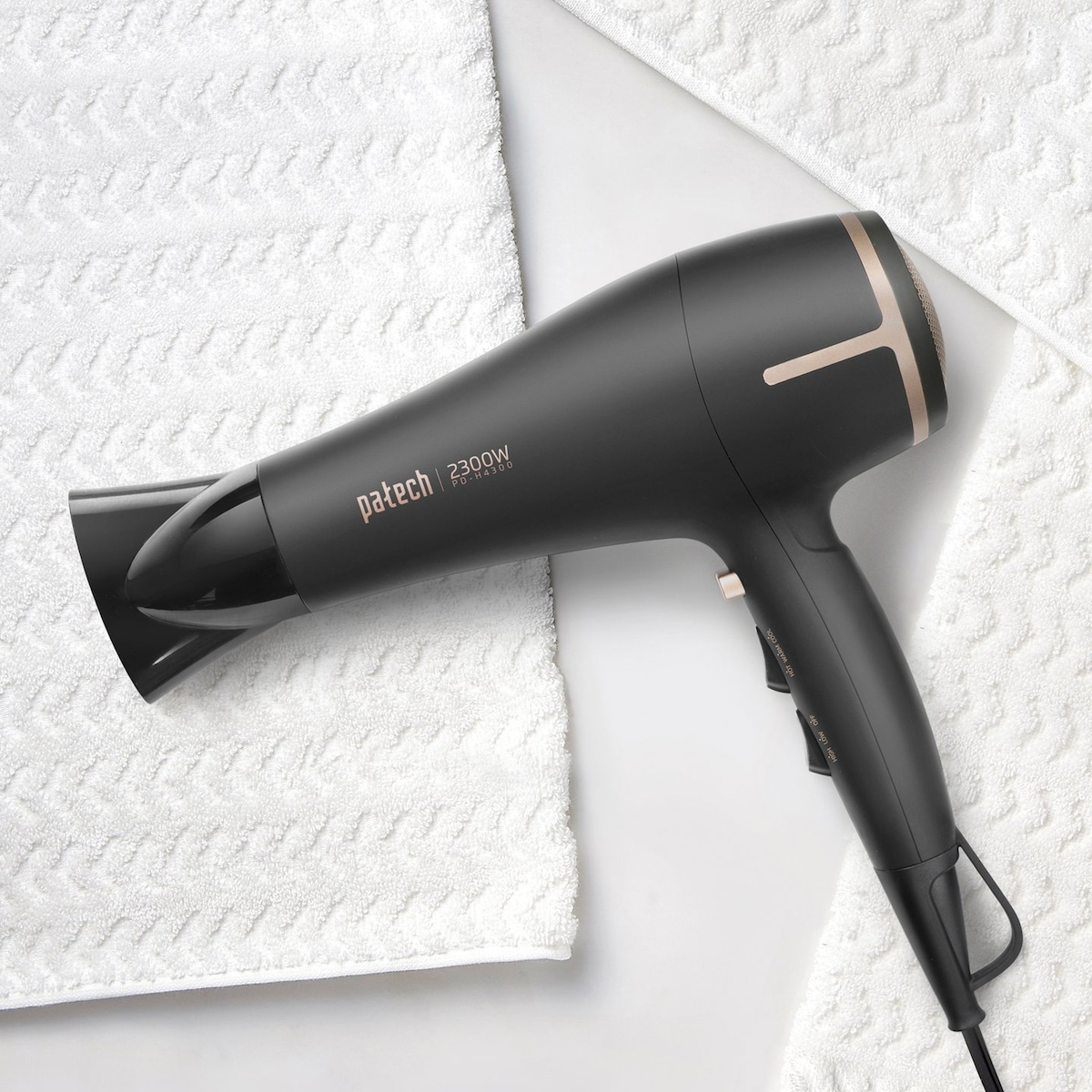 파테크 2300W 초고출력 헤어드라이기 PD-H4300 블랙