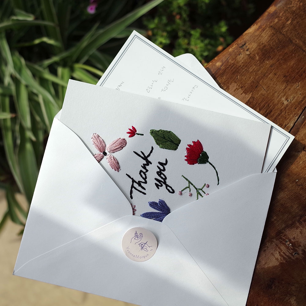 꽃과 풀이 흩날리는 보태니컬 땡큐 종이자수 카드 DIY KIT 가격 비교 이본느모건 꽃과 풀이 흩날리는 보태니컬 땡큐 종이자수 카드 DIY KIT