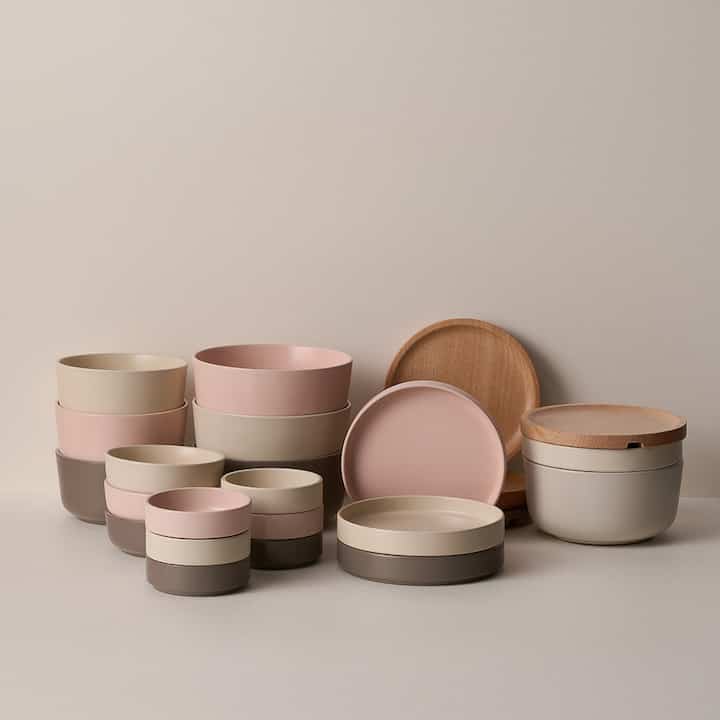 Albie 16-Piece Dinnerware Set Stoneware,