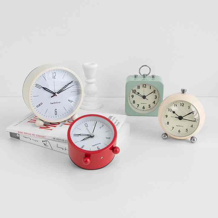静音 卓上クロック ［4色・5種］
