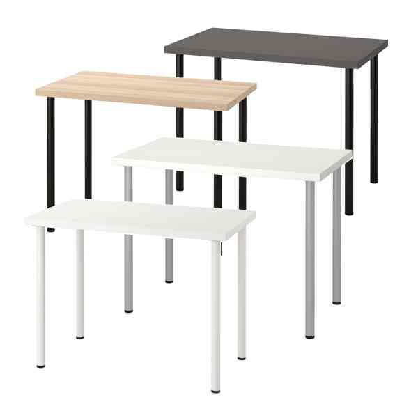 ADILS/LINNMON, Meja, putih, 100x60 cm