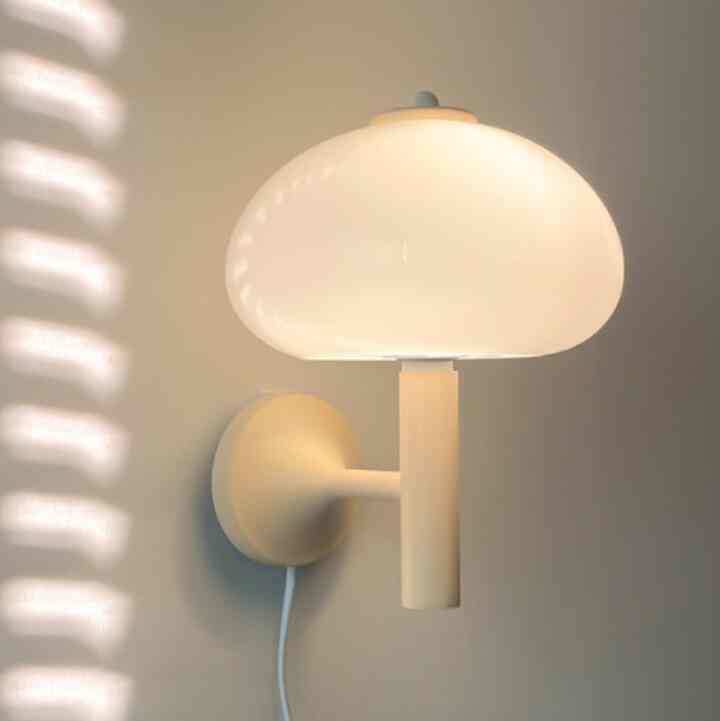 1960s クラシック ヴィンテージ ガラス マッシュルーム  ウォールランプ［2種］
