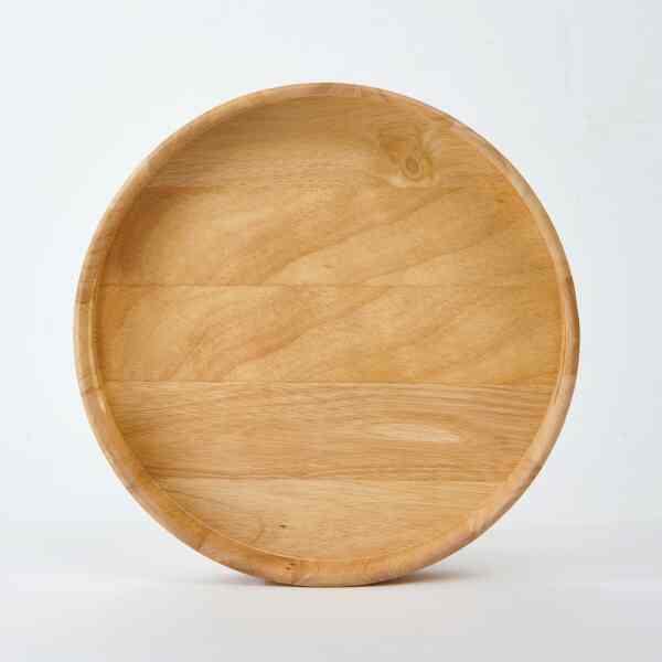 Natural Wood Handle Tray