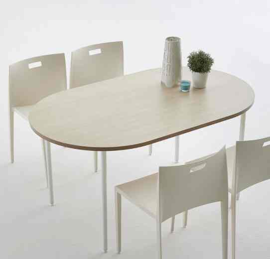 LIGHT OFFICE 円形 ラウンドテーブル TB015 (1500x800)