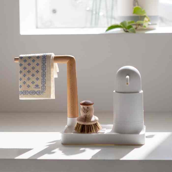 キッチンクロスハンガー付きディスペンサーSET