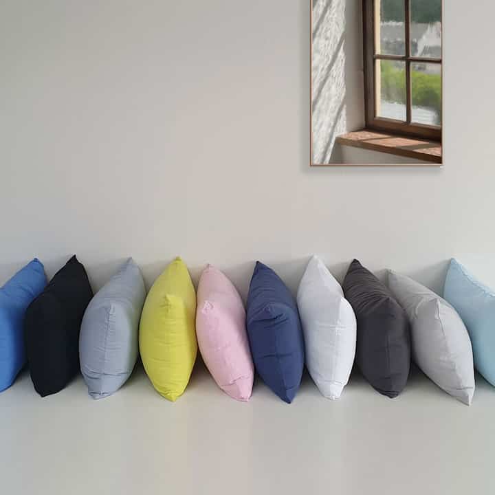 ほこりが出にくい オールシーズン 枕カバー［10色・2サイズ］