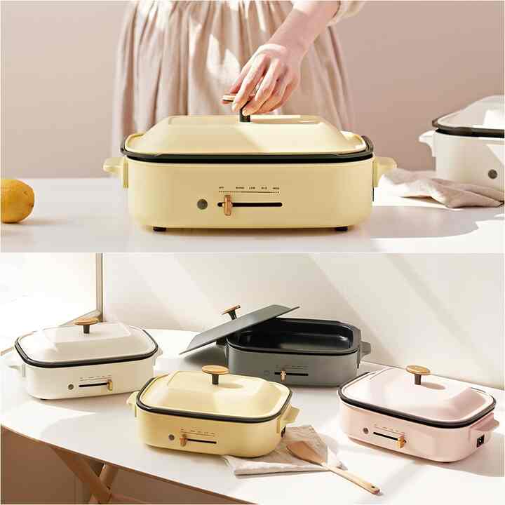 6つのかんたん機能付き マルチクッカー／グリル［4色］