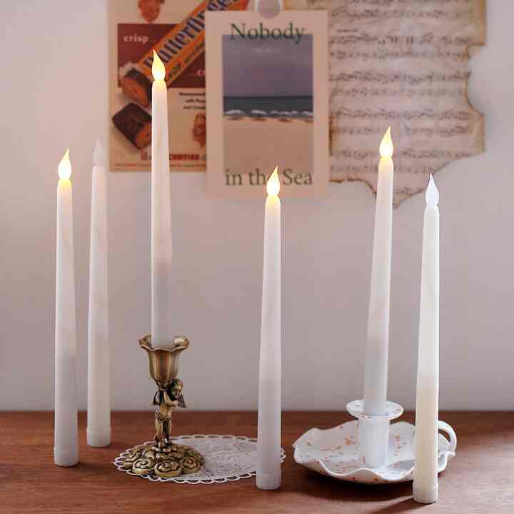 LEDロングテーパーキャンドル