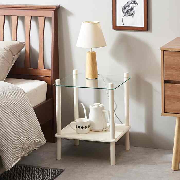 ODYSSEIA 強化ガラス サイドテーブル【4colors】