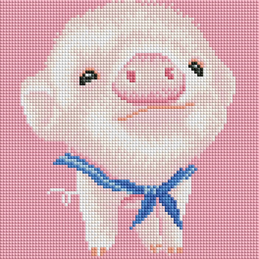아트조이 DIY 보석십자수 (캔버스형) 꼬마돼지 베이브 25X25cm