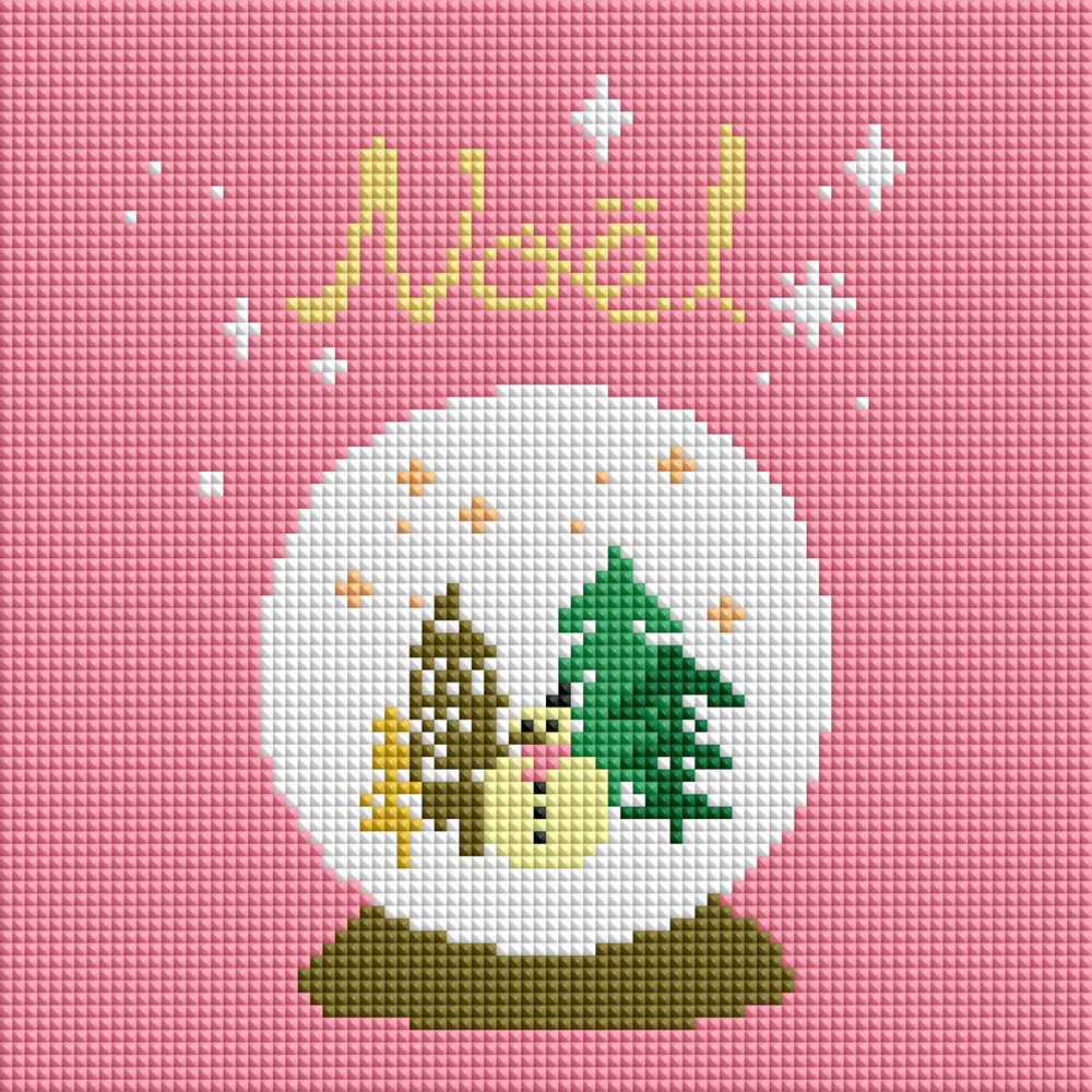 아트조이 DIY 보석십자수 (캔버스형) 스노우볼 25X25cm