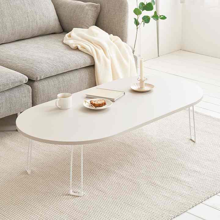 GRANDE 楕円形 折りたたみテーブル 120cm