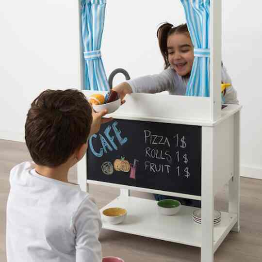 SPISIG スピスィグ おままごとキッチン カーテン付き