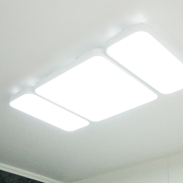 히트조명 삼성칩 LED 커브드 시스템 거실등 120W 3P_2colors