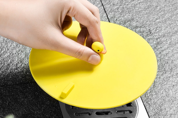 냄새 벌레 방지 오리 공룡 원형 화장실 베란다 배수구 하수구 덮개 마개