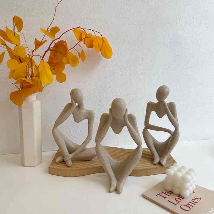 ストーン 彫刻像 オブジェ［3種］