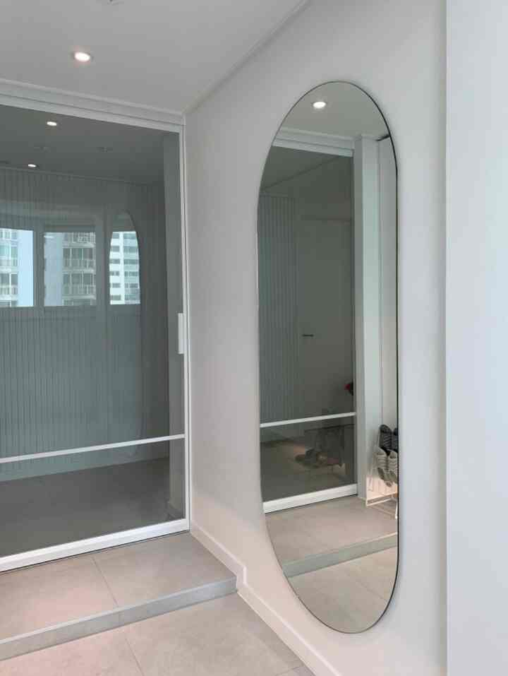 楕円形 全身ミラー［7サイズ］