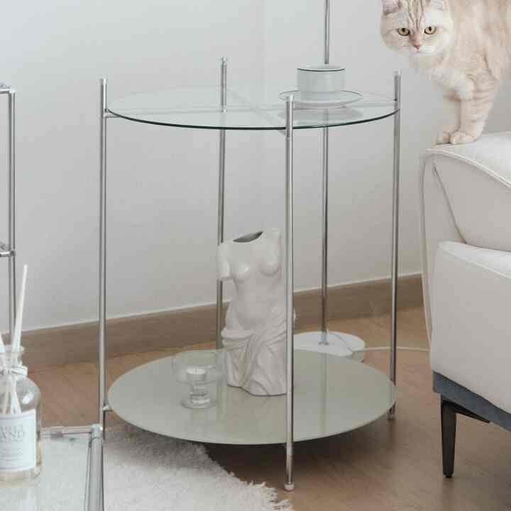 MODULE 2段 円形サイドテーブル