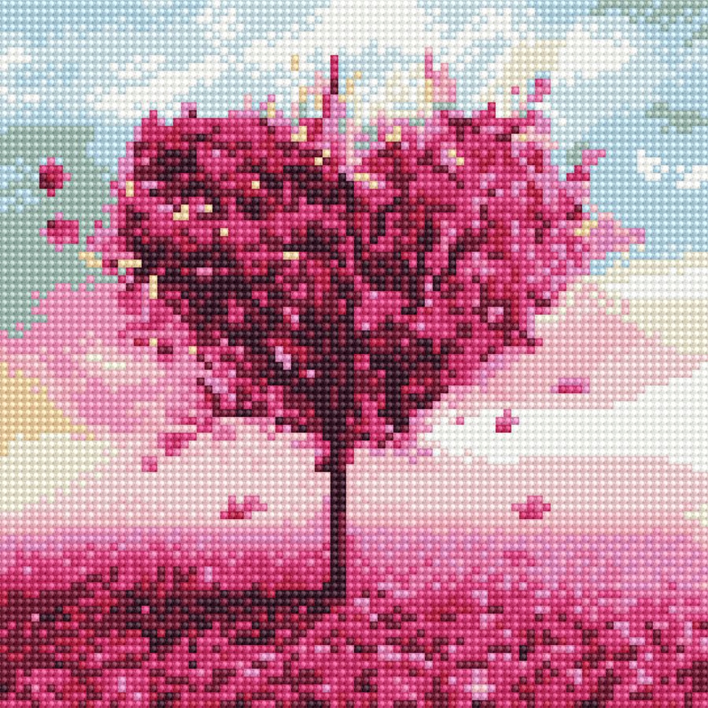 아트조이 DIY 보석십자수 (패브릭형) 사랑나무 3 25X25cm