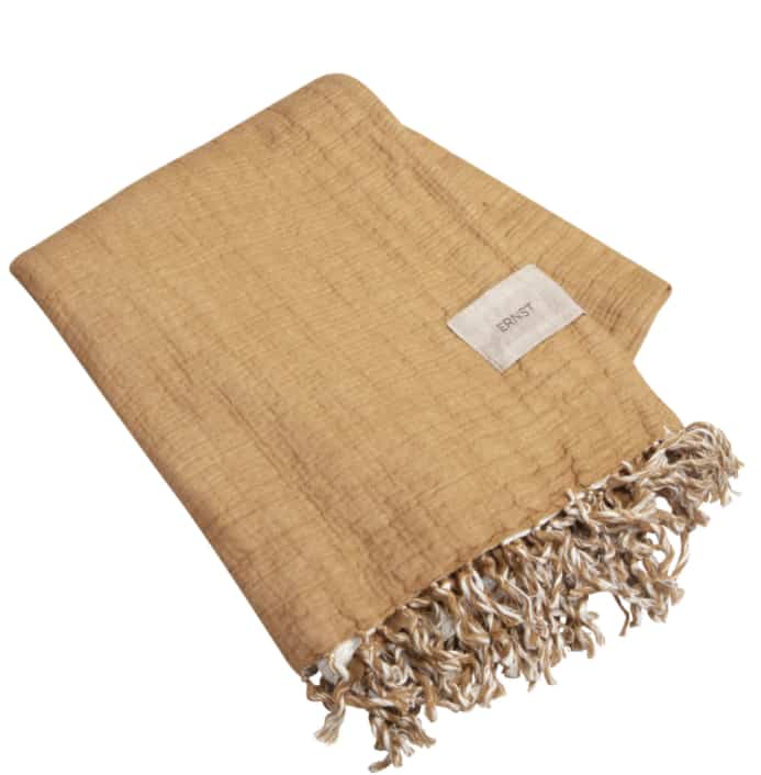 ブランケット コットン サフラン