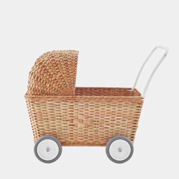 STROLLEY natural 車輪付き2WAYバスケット【2colors】