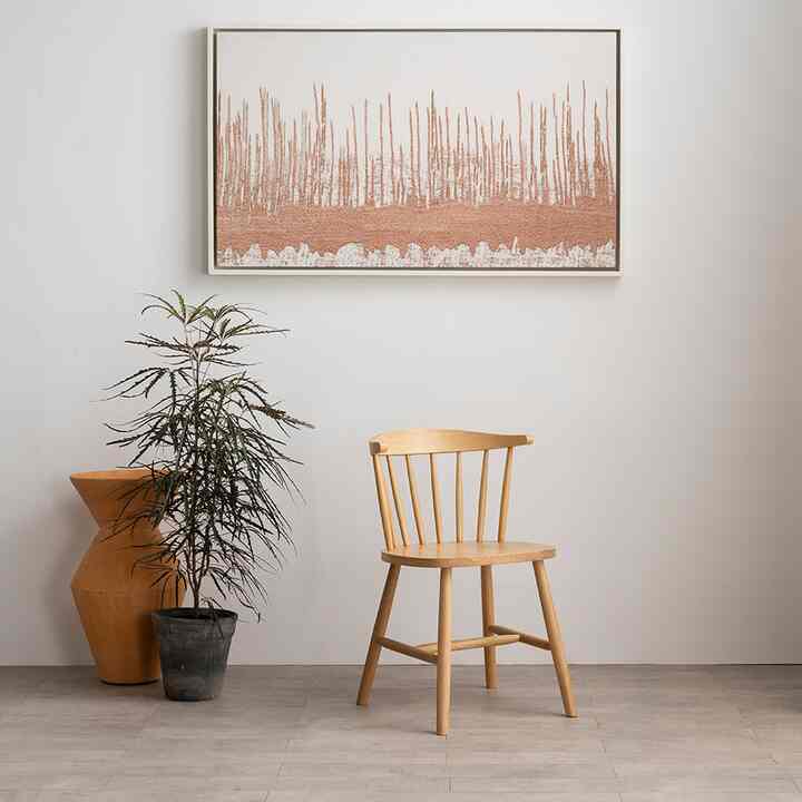 ニューウィンザー ローバック 無垢材 ダイニングチェア［2色］