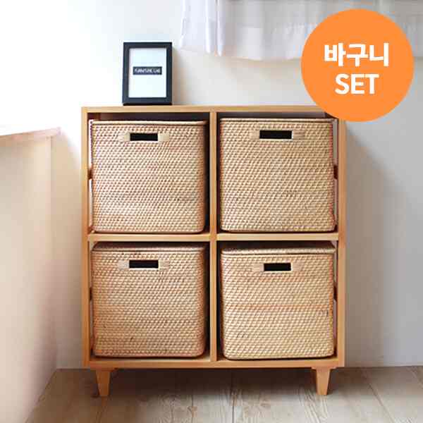 ノリ ラタン チェスト 2×2