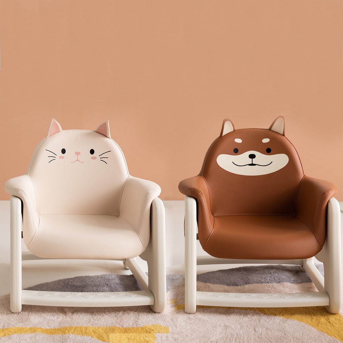 뚜뚜 높이조절 키즈의자 시바,냥이 가격 비교 리바트 뚜뚜 높이조절 키즈의자 시바,냥이